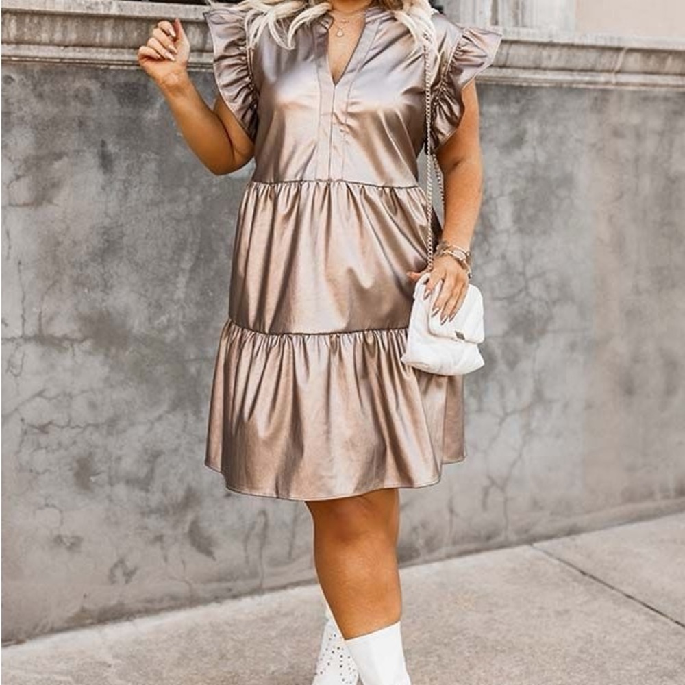 Entro Faux Ruffled Dress